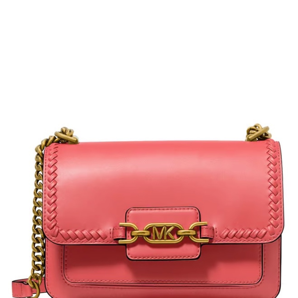 MICHAEL KORS Heather Large Leather Shoulder Bag DAHLIA(PINK) “OPEN TO OFFERS”